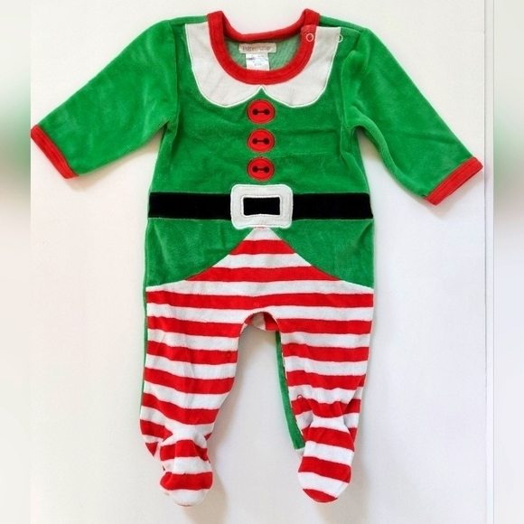 Elf‎ Costume Sleeper Size 0-3 Months Christmas Holiday - Picture 1 of 4